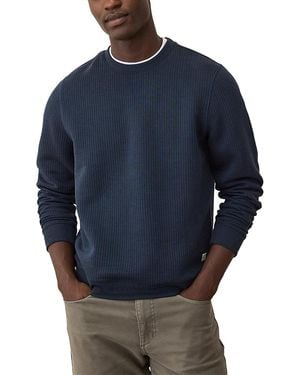 Marine Layer Corbet Ribbed Crewneck Sweater - Blue