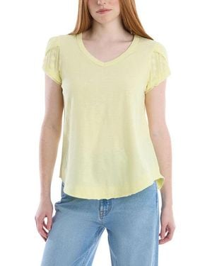 Wilt Clothing Eyelet Cap Sleeve Top - Green