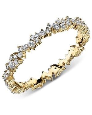 Sydney Evan 14K Small Cocktail Eternity Ring With Diamonds, 0.54 Tcw - Metallic
