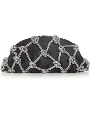 Sondra Roberts Satin Embellished Clutch - Grey