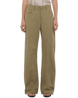 Helmut Lang High Rise Relaxed Bootcut Jeans - Green
