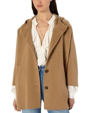 Gerard Darel Marla Wool Hooded Coat - Brown