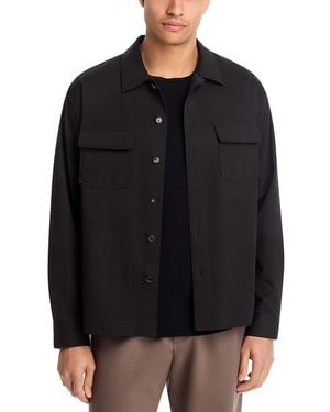 FRAME Double Pocket Overshirt - Black
