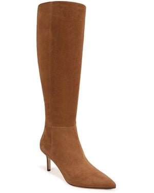 Veronica Beard Lisa Suede Tall Boots - Brown
