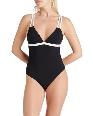 VALIMARE Aruba Double Strap One-Piece Swimsuit - Black
