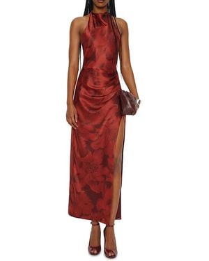Reformation Emeline Silk Dress - Red