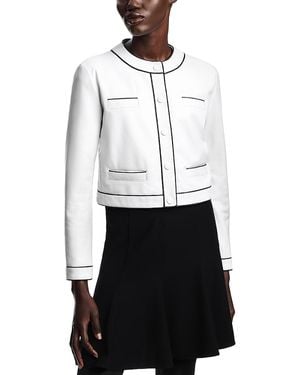 Emporio Armani Leather Jacket - White