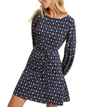 Tommy Bahama Diamond Cay Long Sleeve Short Dress - Blue