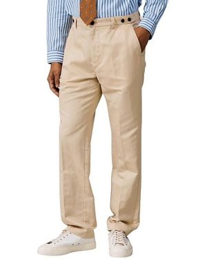 aubi Pasmore Slim Leg Suit Trouser - Natural