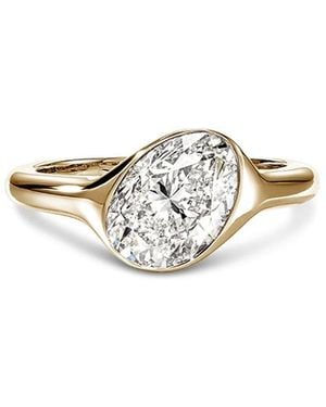 John Hardy 14K Jh Lovestruck Lab Grown Diamond Oval Solitaire Ring - White