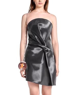 Kate Barton Liquid Drape Mini Dress - Gray