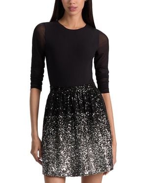 Alice + Olivia Chara Embellished Dress - Black