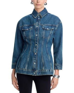 Wardrobe NYC Closet. Nyc Denim Contour Jacket - Blue