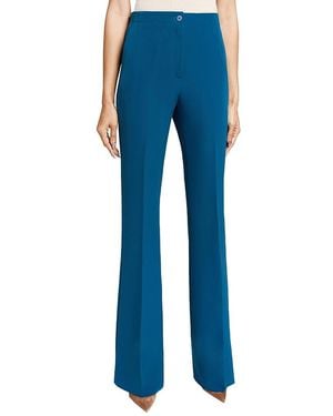 Santorelli Beth Stretch Techno Crepe Flared Pant - Blue