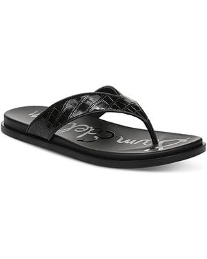 Sam Edelman Lila Flip Flops - Black