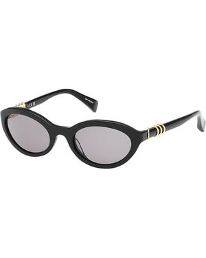 Rag & Bone Oval Sunglasses, 52Mm - Metallic