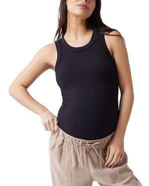 Ingrid & Isabel Seamless Rib Tank - Blue