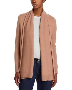 C by Bloomingdale's Cashmere Open-Front Cardigan - Natural