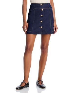 Cinq À Sept Claudia Denim Skirt - Blue