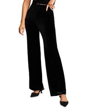 Commando Velvet Wide Leg Pants - Black