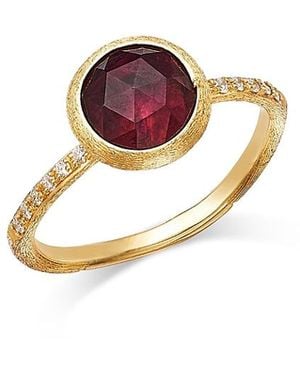 Marco Bicego 18K Jaipur Tourmaline & Diamond Bezel Ring - Pink