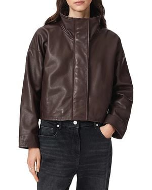 AllSaints Ryder Leather Jacket - Brown