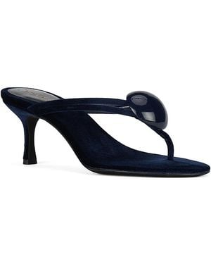 Jeffrey Campbell Embellished Thong Sandals - Blue