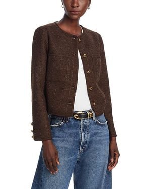 Aqua Tweed Jacket - Brown