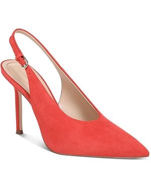 FAVORITE DAUGHTER Remy Leather Slingback Pumps - Red