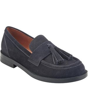 Marc Fisher Tifani Suede Loafers - Blue