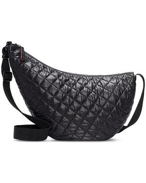 MZ Wallace Metro Smile Small Quilted Crossbody Bag - Black
