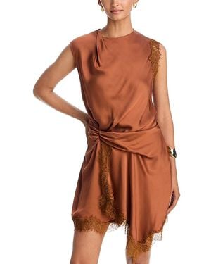 A.L.C. A. L.C. Dion Asymmetric Mini Dress - Brown