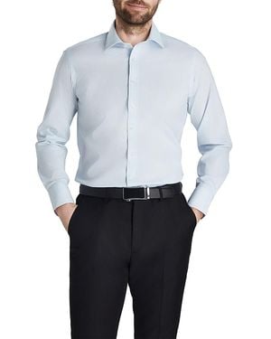 Thomas Pink Link Print Dress Shirt - Blue