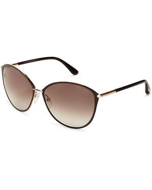 Tom Ford Penelope Oversized Sunglasses, 59Mm - Brown