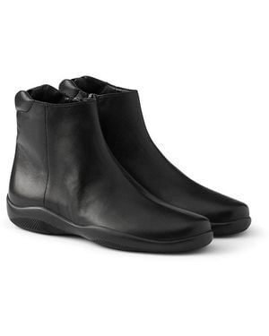 Prada Toblach Nappa Leather Booties - Black