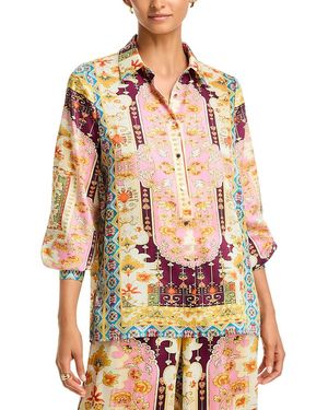 Tahari The Lior Baroque Blouse - Multicolor