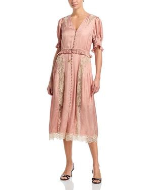 Sea Ethel Sleeve Midi Dress - Pink