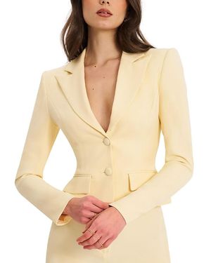 Miss Circle Quinne Business Casual Slim-Fit Blazer - Natural