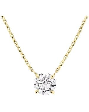 Vrai Solitaire Necklace - Metallic