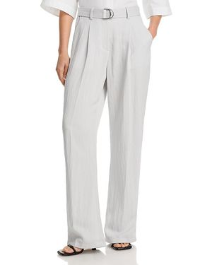 Helmut Lang Relaxed Pleated Pants - Gray