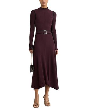 Reiss Ella Knit Dress - Purple