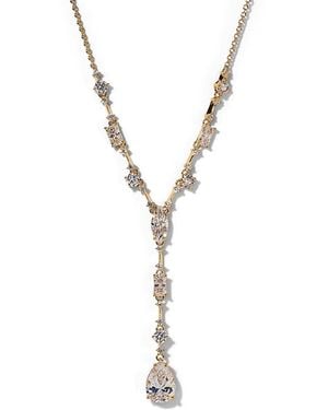 Nadri Everleigh Cubic Zirconia Lariat Necklace, 15-18 - Metallic