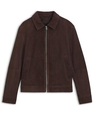 BOSS H-Malbano Leather Jacket - Brown