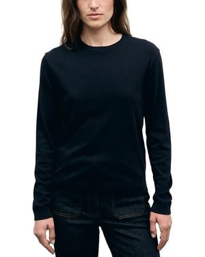 Gerard Darel Bara Cotton Long Sleeve T Shirt - Blue