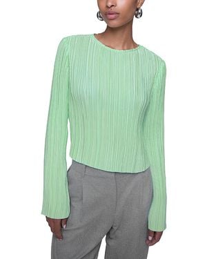 Rebecca Minkoff Calista Pleated Top - Green