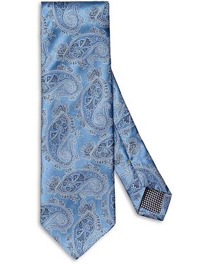 Eton Paisley Silk Tie - Blue