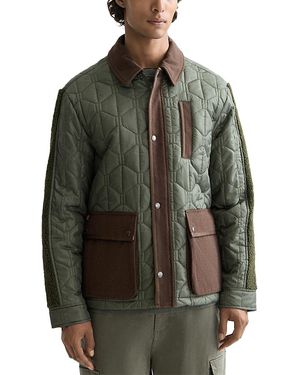 Scotch & Soda Quilted Military Jacket - Gray