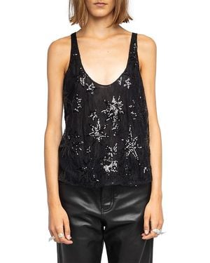 Zadig & Voltaire Tarysa Embellished Top - Black