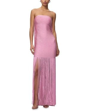 Hervé Léger The Kora Fringe Skirt Dress - Purple