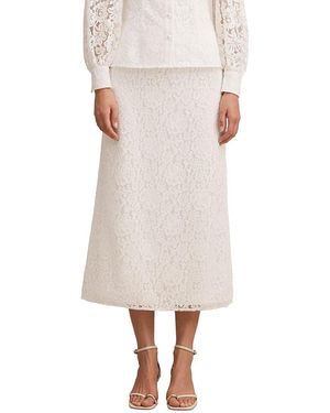 EVER NEW Loretta Lace Midi Skirt - Natural